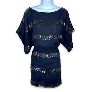 jessica simpson one shoulder sequin dress Jessica Simpson Blue Sequin One Shoulder Dress